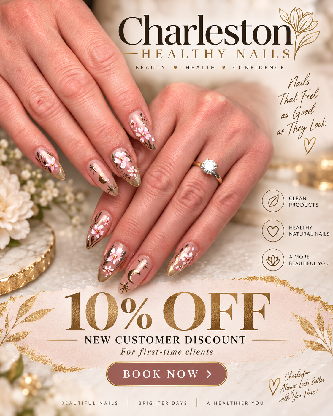 Charleston Healthy Nails – 10% Off New Customer Discount